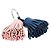 Hermès Chaveiro Hermes Carmen Unodos Charm Prata Rosa Azul - vista 4