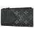 Louis Vuitton Monogram Eclipse Münz-Kartenetui Schwarz