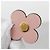 Chaveiro Charm Louis Vuitton Blooming Flower BB Marrom Rosa - vista 3