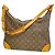 Bolso de hombro Louis Vuitton Monogram Boulogne 35 Castaño