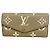 Sarah Louis Vuitton Long Wallet Monogram Empreinte Bicolor Grey Cream