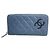 Chanel Matelassé Lambskin Long Wallet Blue