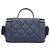 Bolsa de Ombro com Corrente Chanel Matelassé Azul - vista 9