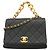 Bolsa de Ombro Chanel Matelassé com Corrente Preto
