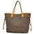 Saco Tote Louis Vuitton Monogram Neverfull MM Marrom