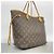 Saco Tote Louis Vuitton Monogram Neverfull MM Marrom - vista 2