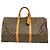 Borsa Louis Vuitton Brown Boston Monogram Keepall 50 Marrone