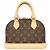 Bolsa de mão Louis Vuitton Alma BB Monogram Marrom - vista 10