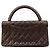 Sac à main Chanel Matelassé en agneau noir - vue 10