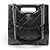 NEUE CHANEL CABAS BOY VERSCHLUSS HANDTASCHE AUS SCHWAREM STEPPLEDER TOTE BAG