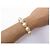 BRACCIALE VINTAGE CHANEL PERLE GRANDI CHIUSURA LOGO CC TIMELESS 1996 HUGE PEARLS D'oro - vista 6