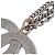 Collana a catena in metallo grande Chanel Quilted CC Argento - vista 5