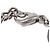Collana a catena in metallo grande Chanel Quilted CC Argento - vista 6