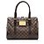 Borsa Satchel Louis Vuitton Damier Ebene Berkeley Marrone