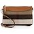 Clutch Burberry House Check Peyton Marrone Beige