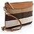 Clutch Burberry House Check Peyton Marrone Beige - vista 2