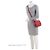 Borsa a tracolla Louis Vuitton Monogram Empreinte Junot Rosso - vista 5