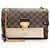 Bolso de hombro Louis Vuitton Damier Ebene Vavin PM Castaño Beige