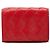 Portafoglio compatto tri-fold Intrecciato Bottega Veneta Rosso