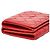 Portafoglio compatto tri-fold Intrecciato Bottega Veneta Rosso - vista 5