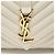 Autre Marque Saint Laurent College Medium Schultertasche aus gestepptem Kalbsleder mit Monogramm Weiß - Ansicht 10