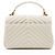 Autre Marque Saint Laurent College Medium Schultertasche aus gestepptem Kalbsleder mit Monogramm Weiß - Ansicht 3