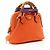 Gucci Cuir Leather Bamboo Diana Dome Mini Satchel Naranja - vista 2