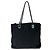 Sac Tote Prada Tessuto avec logo triangle Noir - vue 2