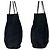 Sac Tote Prada Tessuto avec logo triangle Noir - vue 8