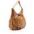 Sac Hobo MCM Visetos Marron Cuir - vue 2