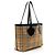 Burberry Vintage Heritage Check Canvas Wendbare Tote Bag Braun Beige - Ansicht 2