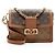 Sac à épaule Louis Vuitton Reverse Monogram Dauphine MM Marron