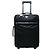Double Prada Triangle Logo Plate Carry-on Suitcase Black