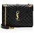 Autre Marque Bolso de hombro mediano Saint Laurent Mixed Matelasse Grain de Poudre Monogram Negro