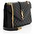 Autre Marque Bolso de hombro mediano Saint Laurent Mixed Matelasse Grain de Poudre Monogram Negro - vista 2