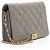 Chanel Boy Wallet on Chain en piel de becerro granulada Gris - vista 2