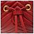 Gucci GG Marmont Mini-Rucksack aus gestepptem Leder Rot - Ansicht 9