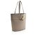 Chloé Borsa Tote media Aby Lock in pelle di vitello grana Chloe Grigio - vista 2