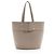 Chloé Borsa Tote media Aby Lock in pelle di vitello grana Chloe Grigio - vista 3