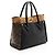 mala Louis Vuitton On My Side MM em couro de bezerro e canvas Monogram Preto - vista 2