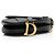 Autre Marque Mini borsa Saddle Dior in pelle di vitello grana naturale con tracolla Nero - vista 4