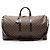 Louis Vuitton Damier Ebene Keepall Bandouliere 55 Duffle Marrom