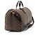 Louis Vuitton Damier Ebene Keepall Bandouliere 55 Duffle Marrom - vista 2