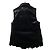 Autre Marque Double Standard Clothing Kunstleder-Daunenweste Schwarz - Ansicht 2