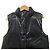Autre Marque Double Standard Clothing Kunstleder-Daunenweste Schwarz - Ansicht 5