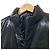 Autre Marque Double Standard Clothing Kunstleder-Daunenweste Schwarz - Ansicht 6