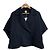 Autre Marque YENN DOUBLE FACE CAPE JACKET Wool Cape Jacket Blue Navy blue