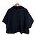 Autre Marque YENN DOUBLE FACE CAPE JACKET Wool Cape Jacket Blue Navy blue - view 2