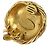 Chanel Vintage CC Round Clip-On Metal Small Golden - Ansicht 5