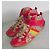 Christian Dior Sneaker alte Dior Monogram in pelle rossa e tela Rosso Beige - vista 8